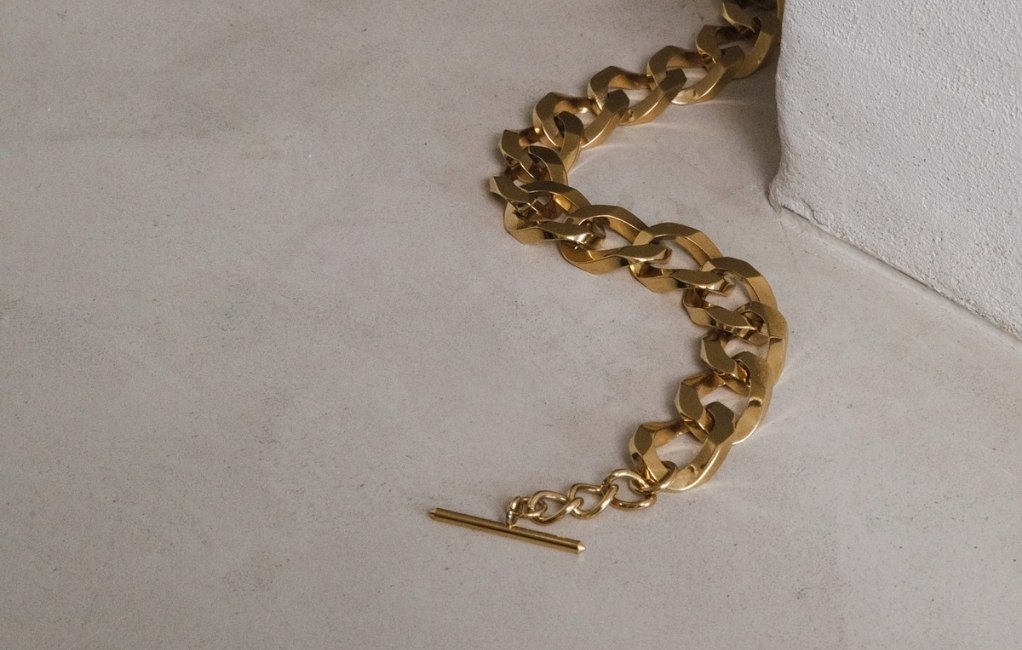 golden chain necklace - gouden schakelketting