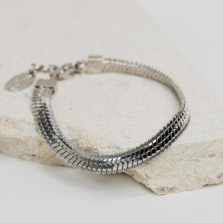 Chains Stitched Silver
