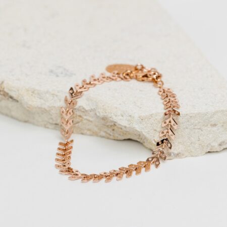 Rose gold arrow bracelet
