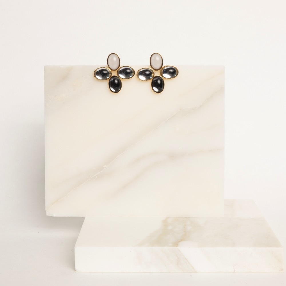 Loulou studs sophisticated neutral earrings