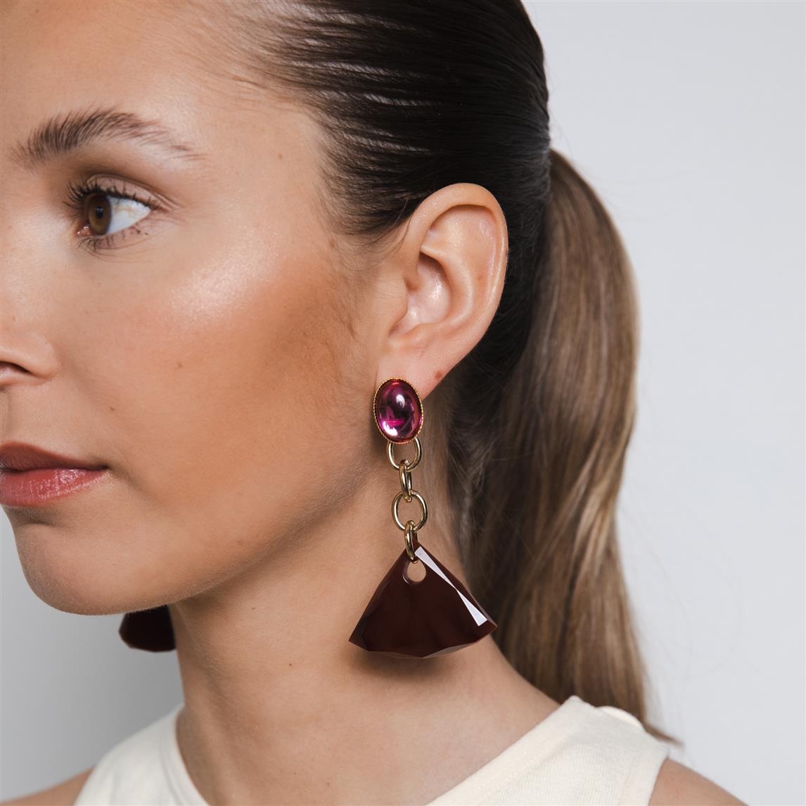 Gianna amethyst earrings