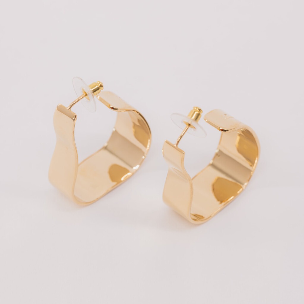 Aalto small gold hoops