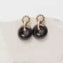 LILIAN black diamonds oorbellen
