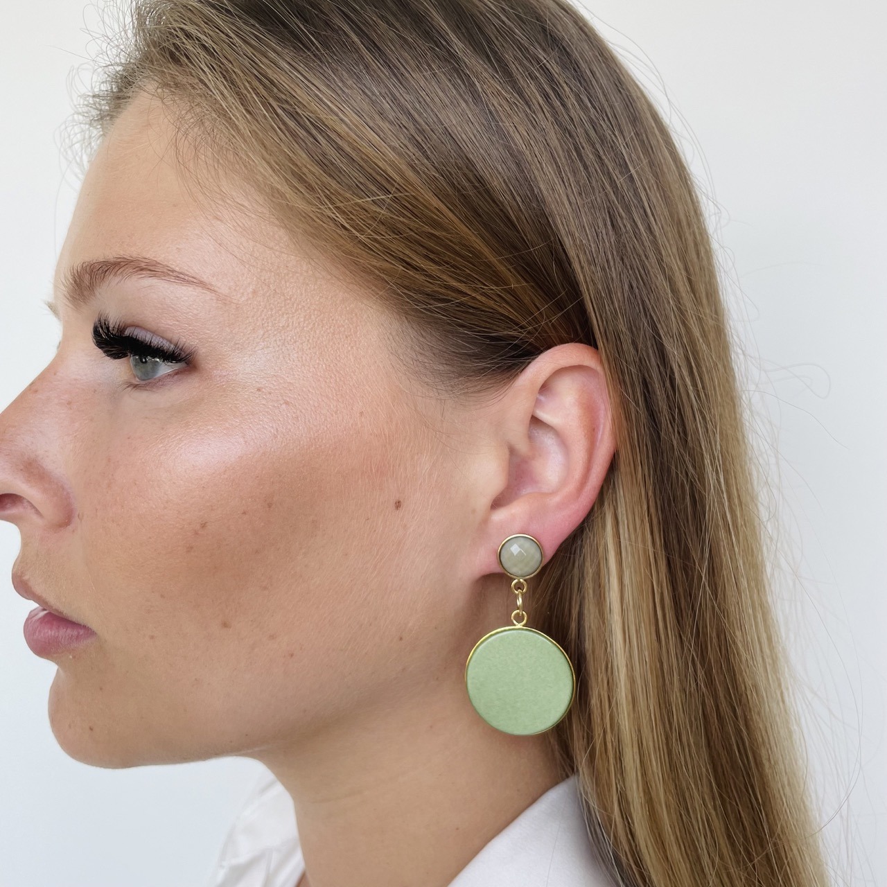 Lea green earrings