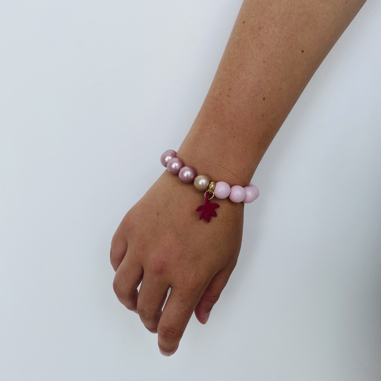 Bracelet soft pink pearls