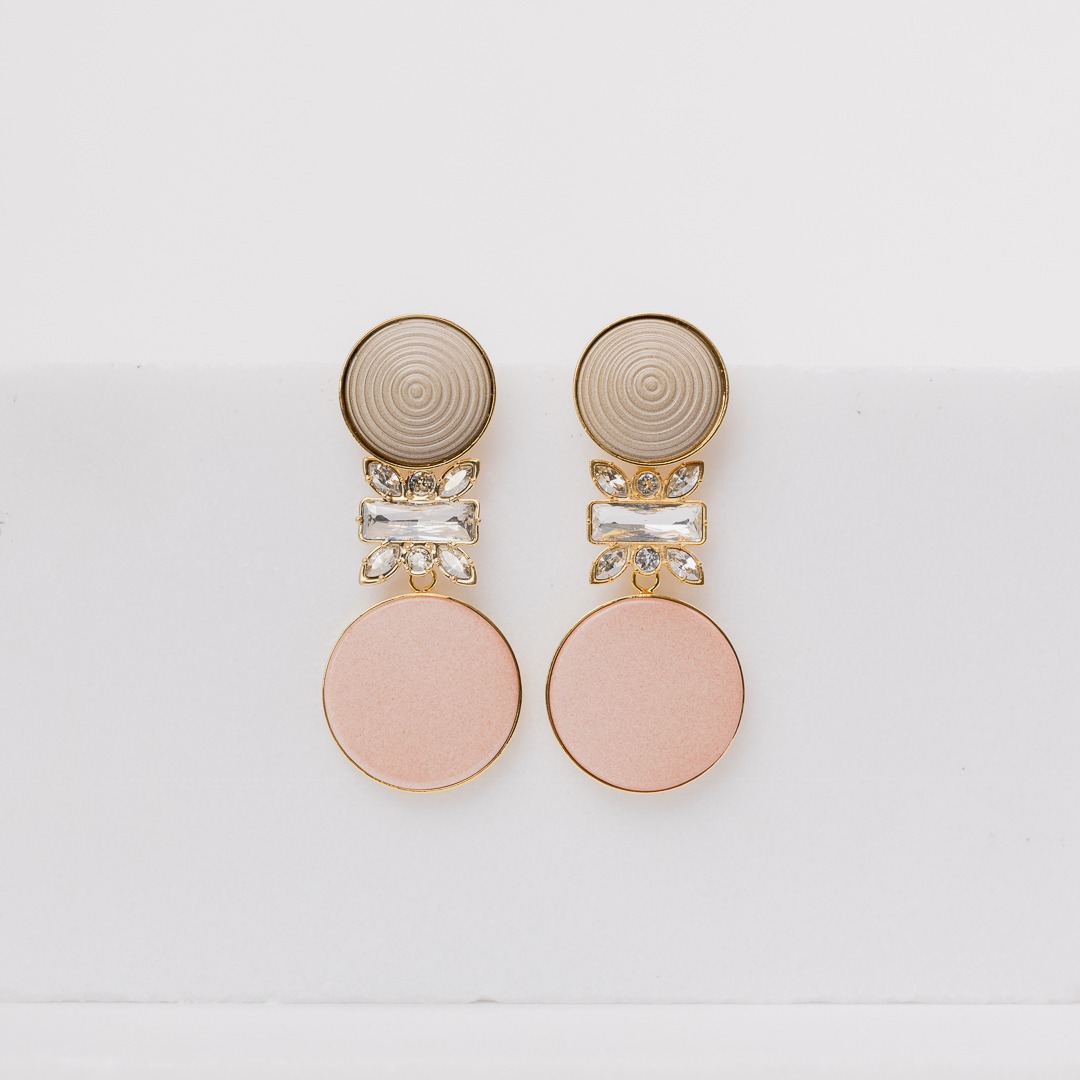 Marion nude mix earrings