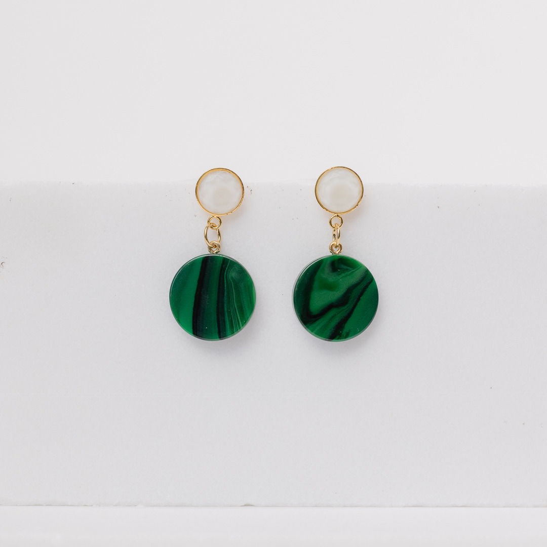 Lina green earrings