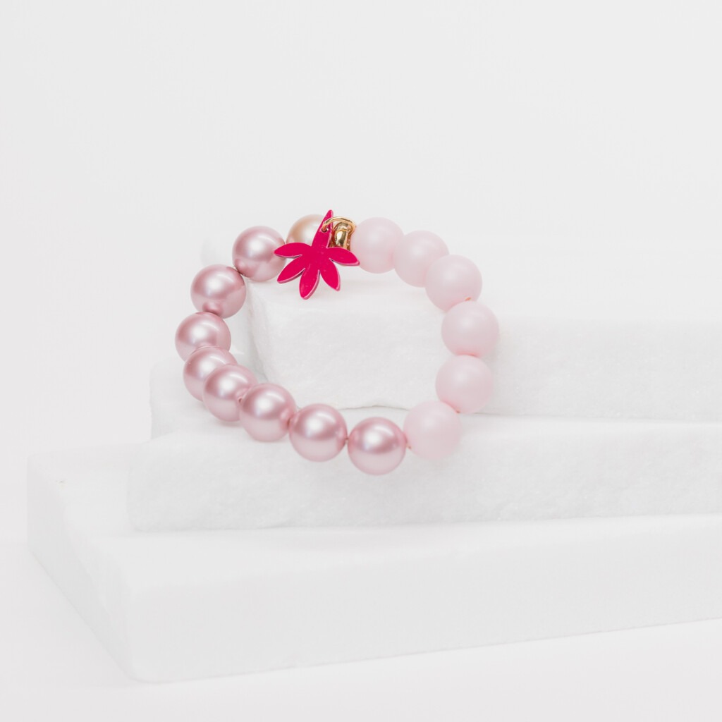 Bracelet soft pink pearls