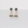 Lena blue jeans short earrings