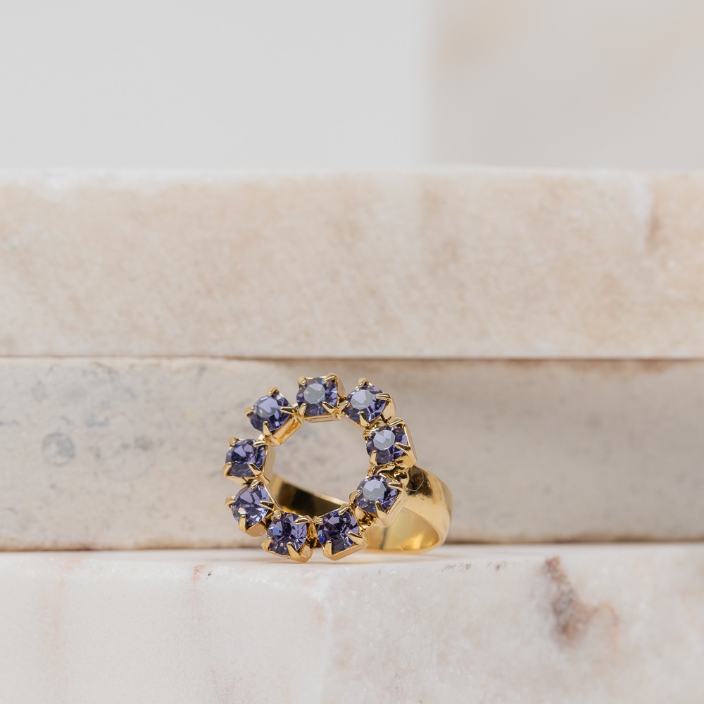 LILIAN violet ring