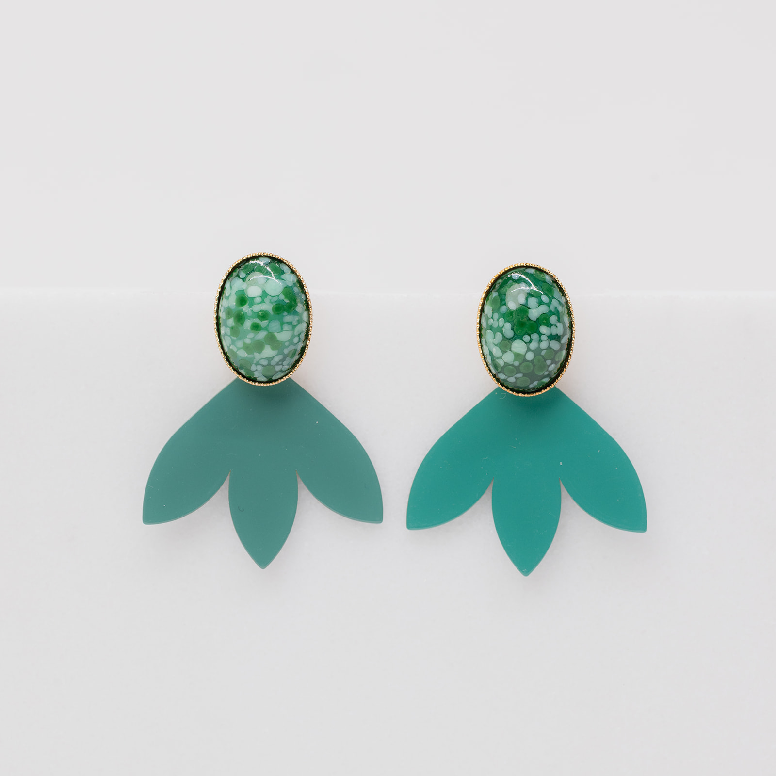 Mia green earrings