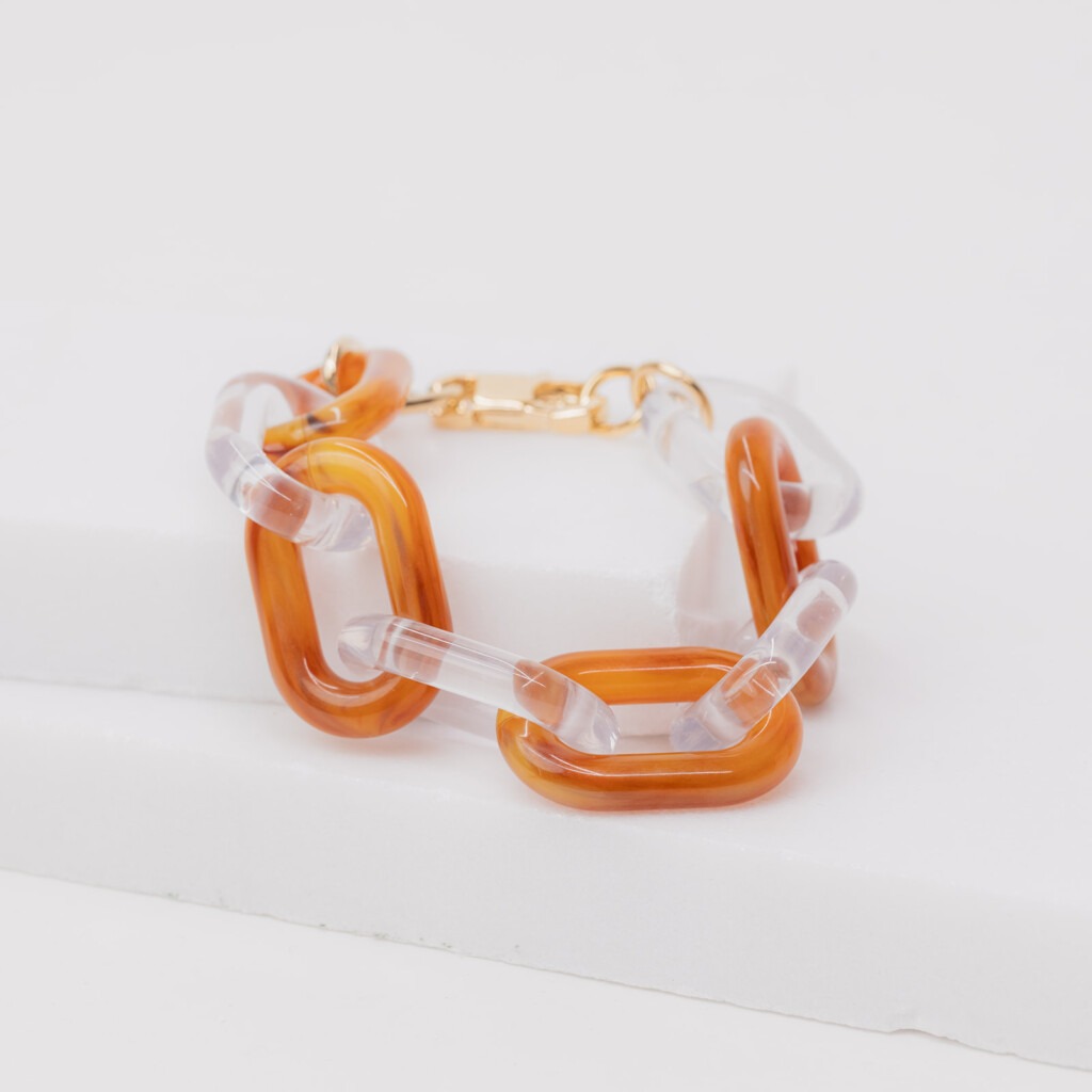 Cobalt caramel mix armband
