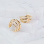Luna gold hoops