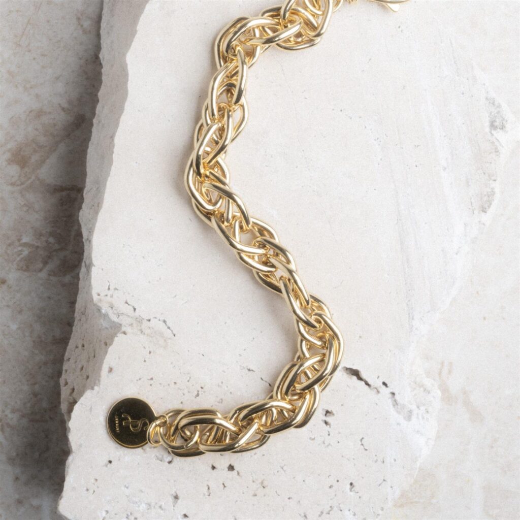 Mia snake chain gouden armband