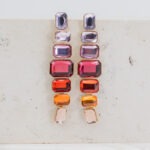June fuchsia mix statement earrings