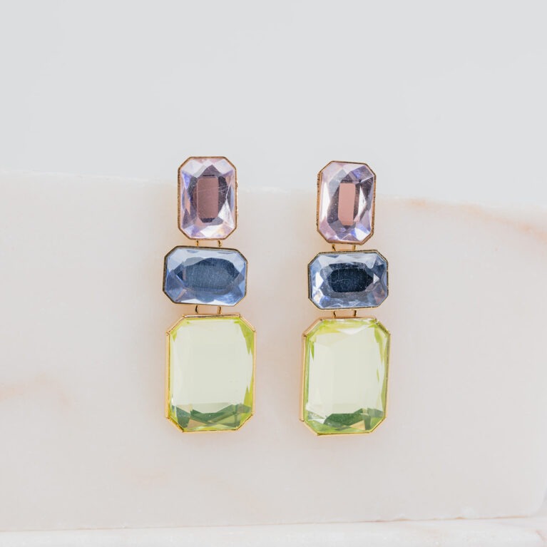 June pastels mix korte oorbellen