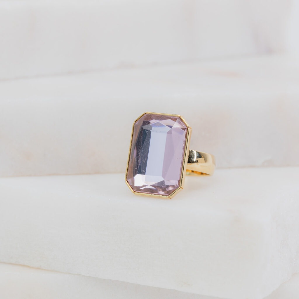 June zacht roze ring