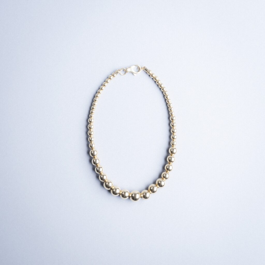 Libra gold short necklace