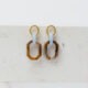Sia brown/blue mix earrings