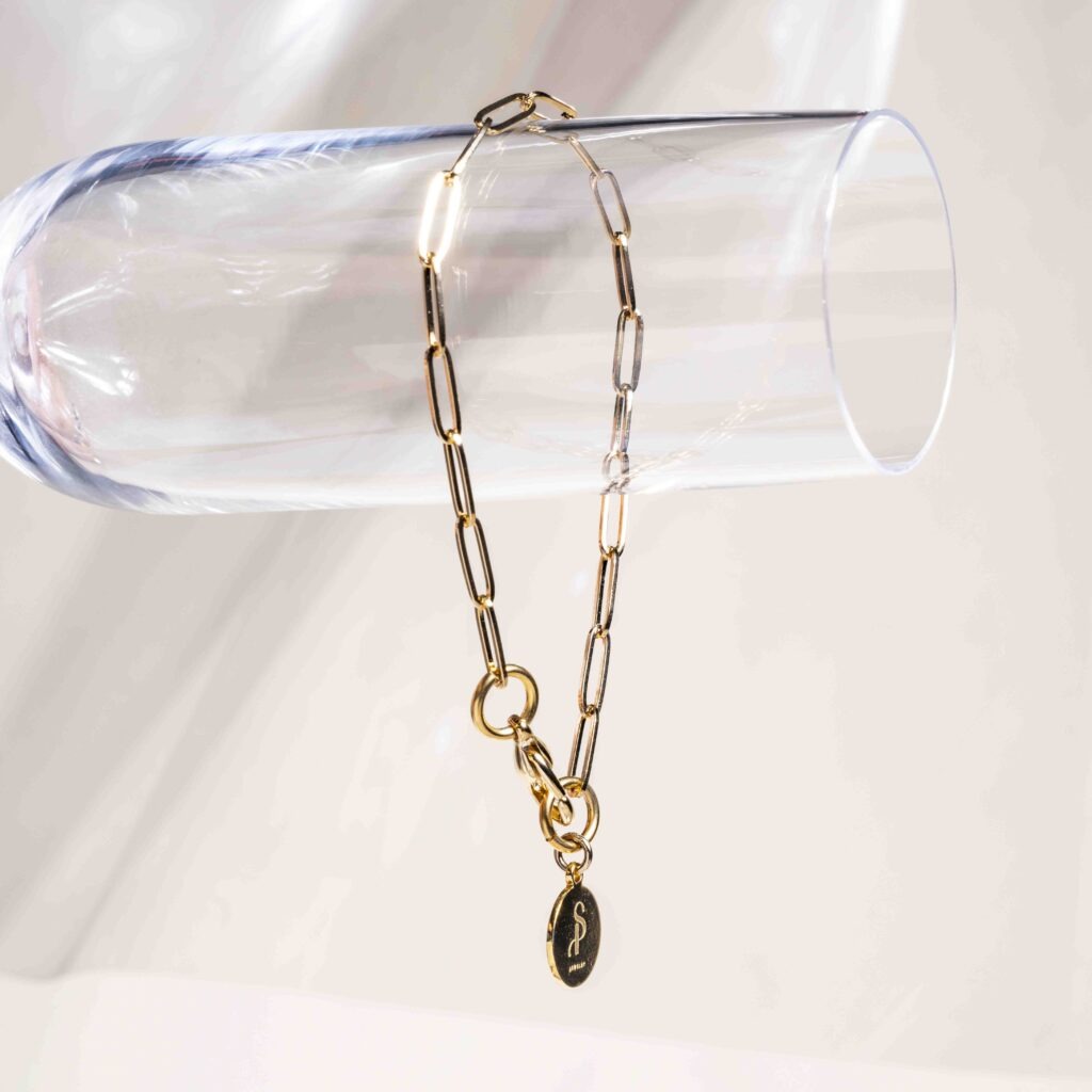 Link XS chain gold bracelet