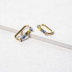 Molly blue mix statement earrings