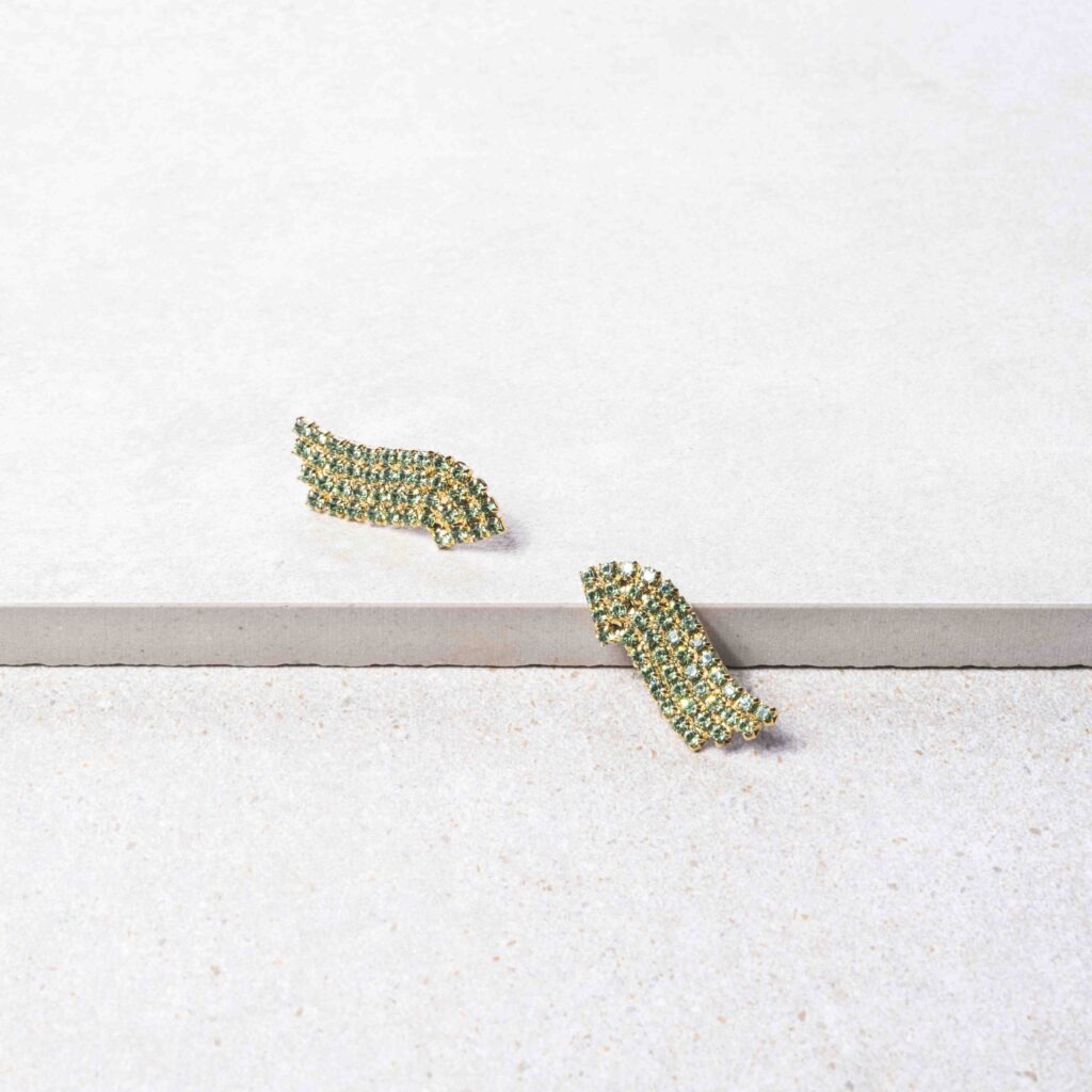 Gloria groene strass shortie