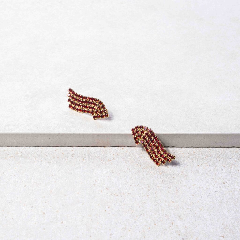 Gloria bordeaux strass shortie