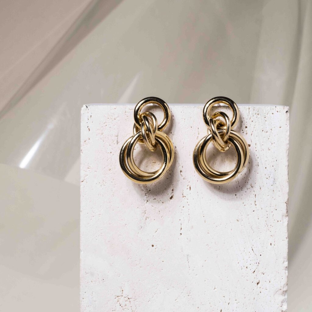 Maeve gold earrings