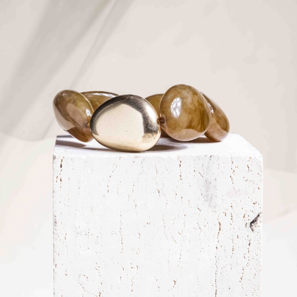 Calliope khaki kraal armband