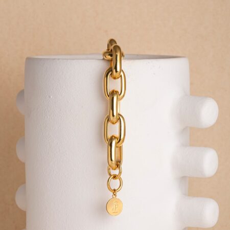 Lima large gold bracelet