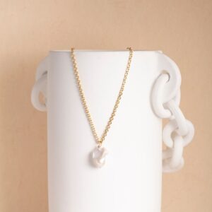 Sally fijne gouden ketting met parel