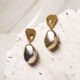 Calliope gold bead earrings