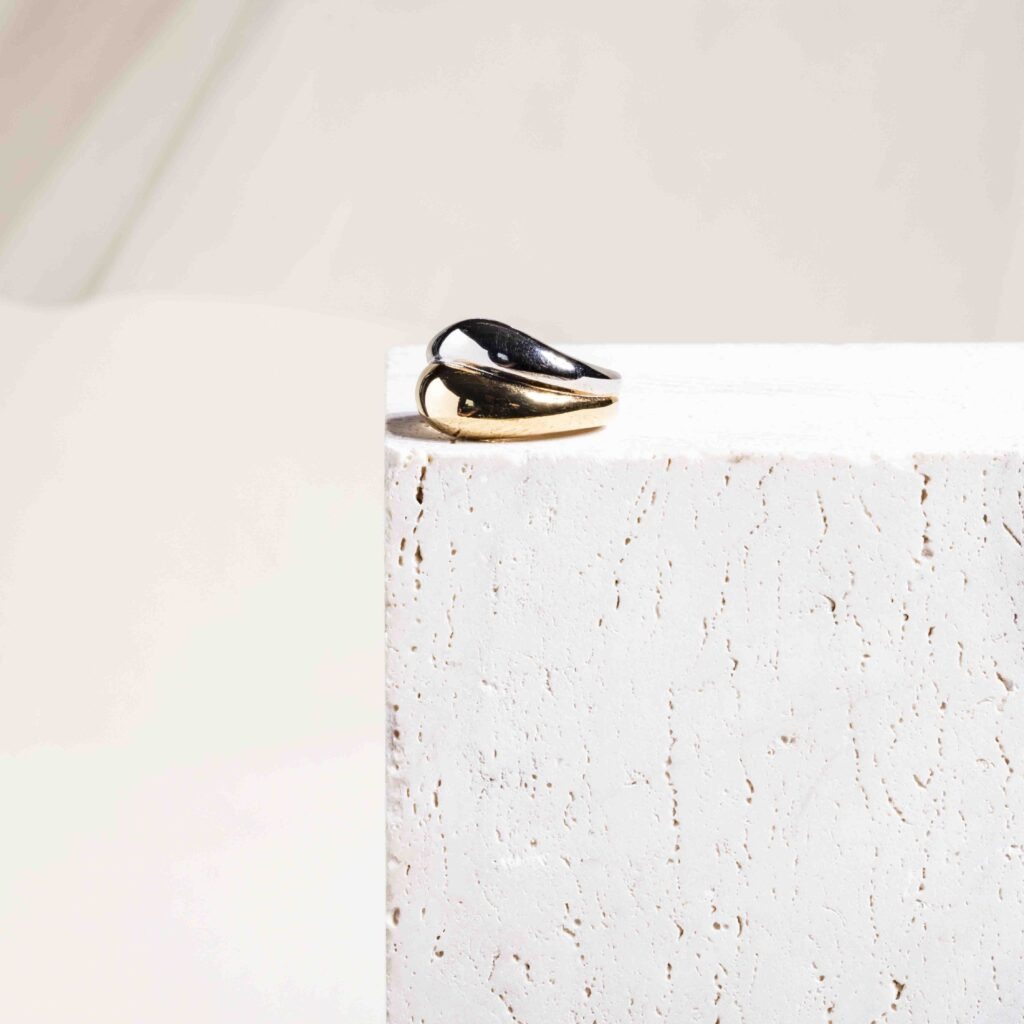 Gigi bicolor bold ring