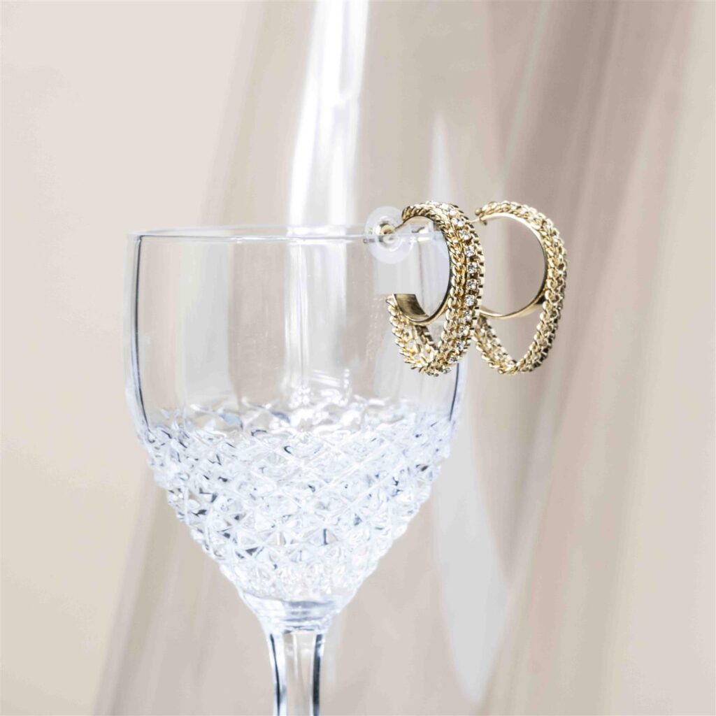 Dulce strass en ketting mix hoops