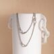 Dita multi gourmet silver chain