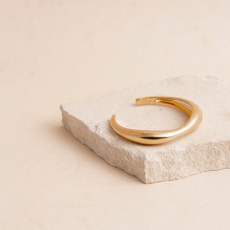Vivé glanzende gouden cuff