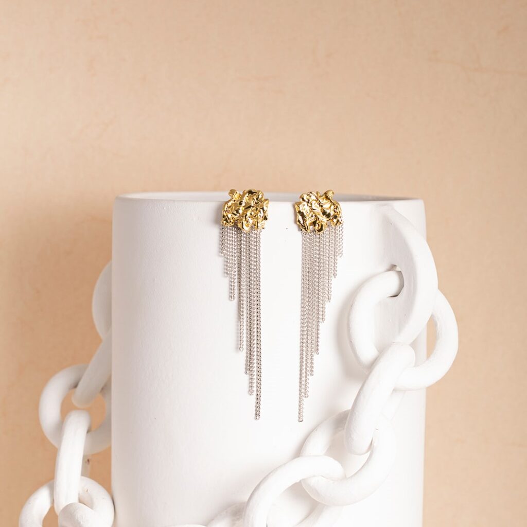 DIANA bicolor long earrings