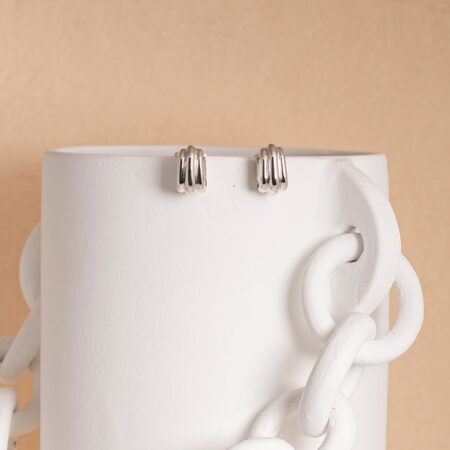 Elly silver small hoops
