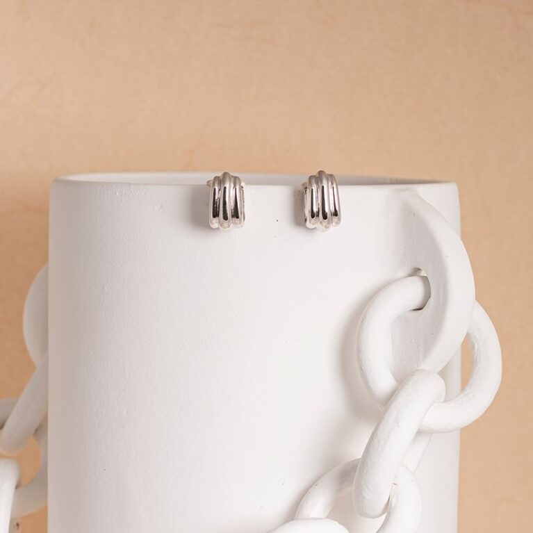 Elly zilver small hoops