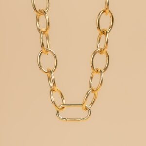 Mica gold necklace (charm collection)