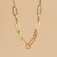 Link small gold necklace (charm collection)