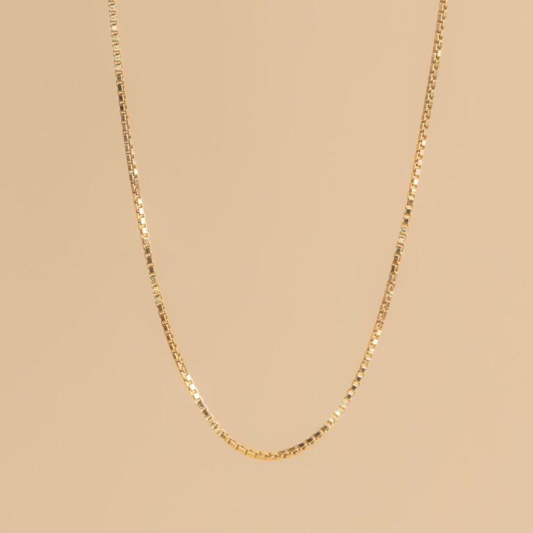 Alba gold fine necklace (charm collection)