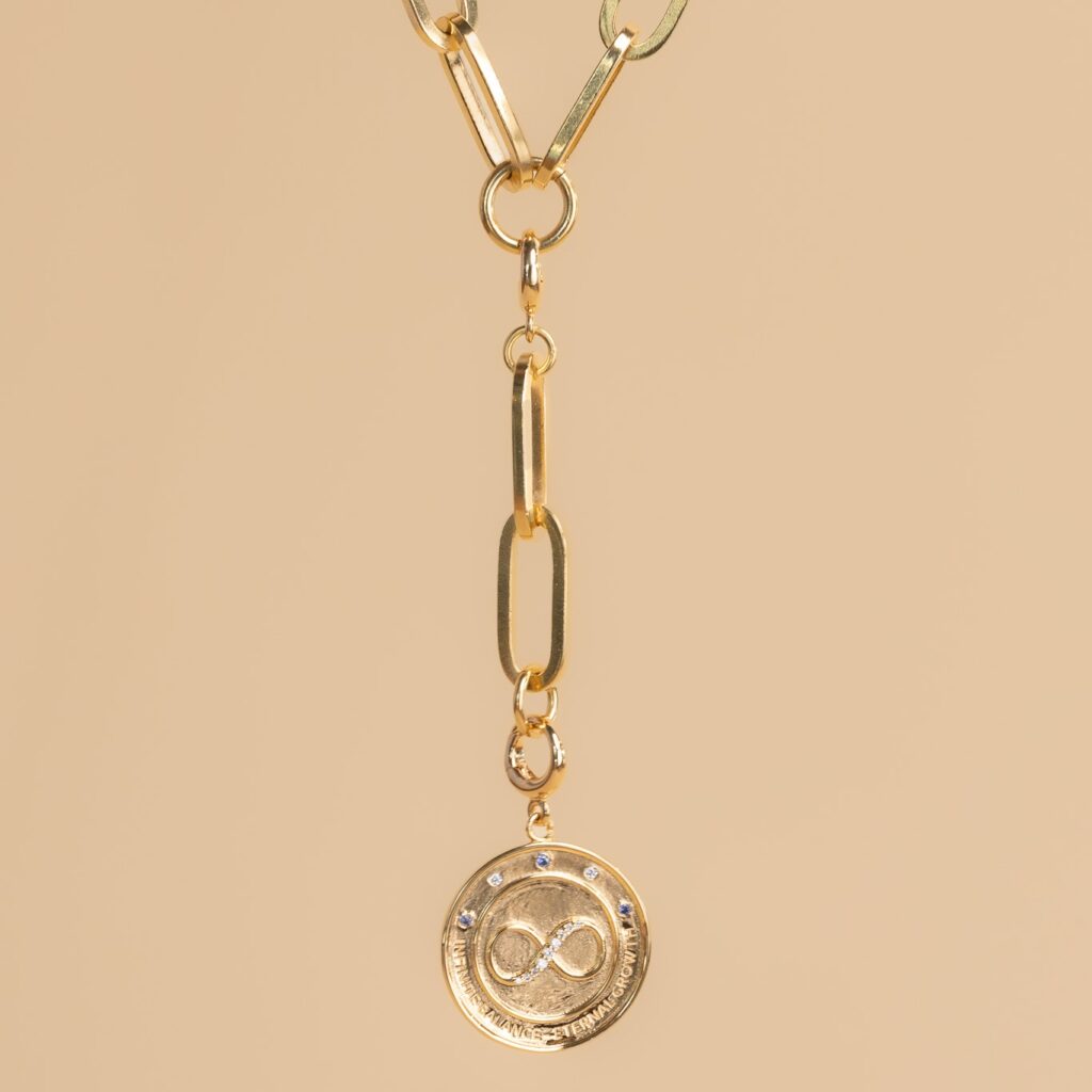 Extension link small gold necklace (charm collection)
