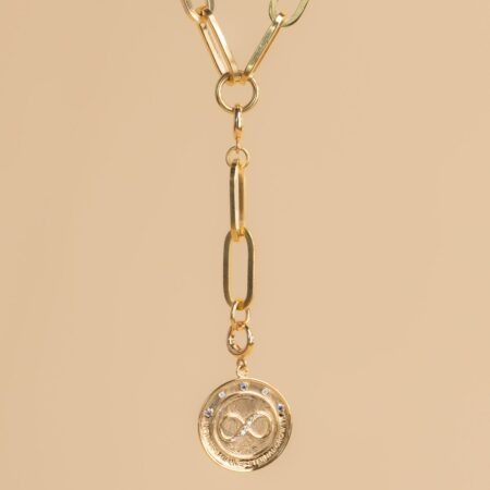 Extension link small gold necklace (charm collection)