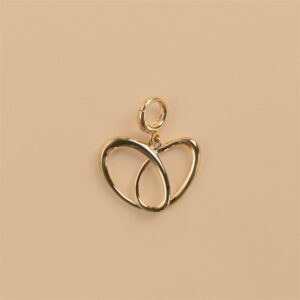 Heart gold charm