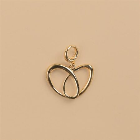 Heart gold charm