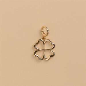 Clover gold charm