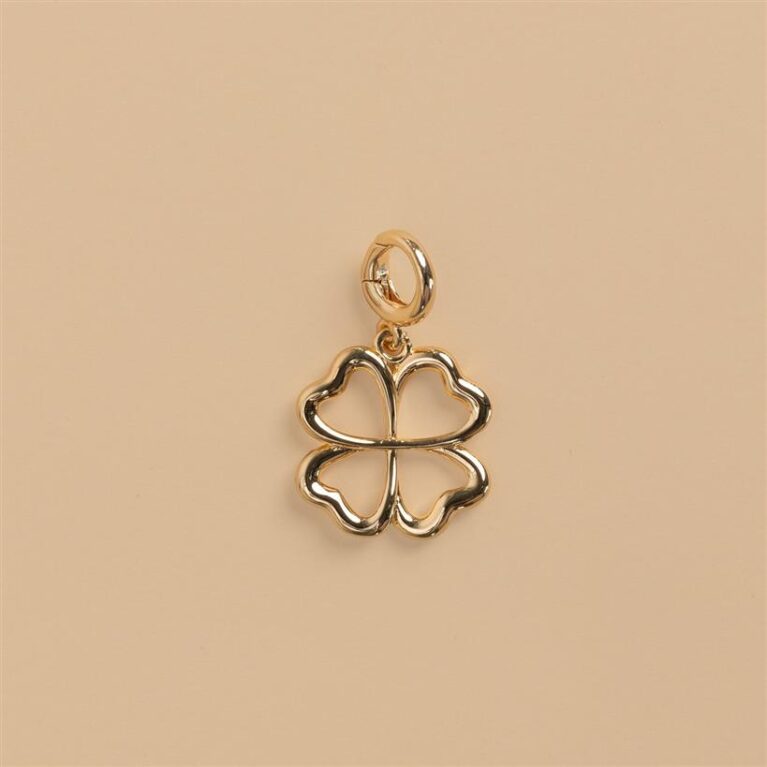 Clover gold charm