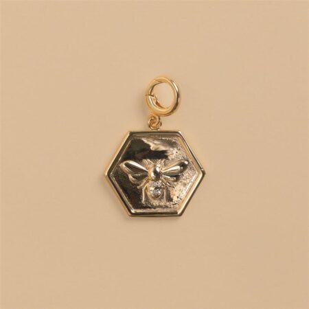 Bee gold charm