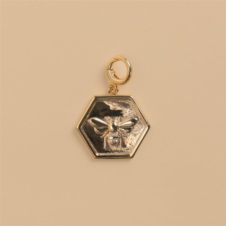 Bee gold charm